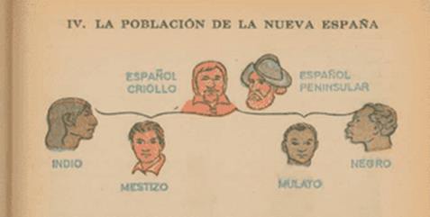Representación gráfica de las razas en México en 1960